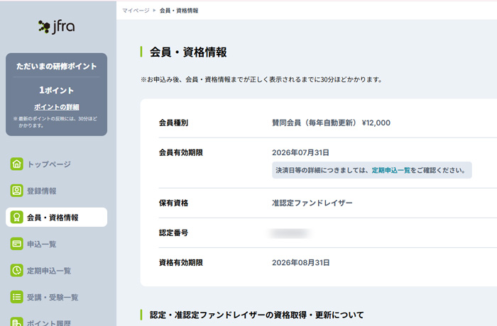 日本ファンドレイジング協会の賛同会員12,000円、2026年8月で退会します